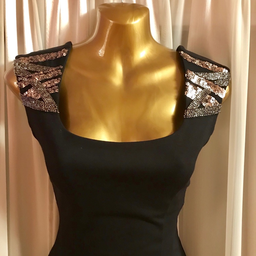 Beautiful black dress.